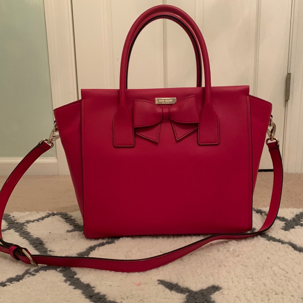 Perfect NWT Large Bright Red Kate Spade Bag!